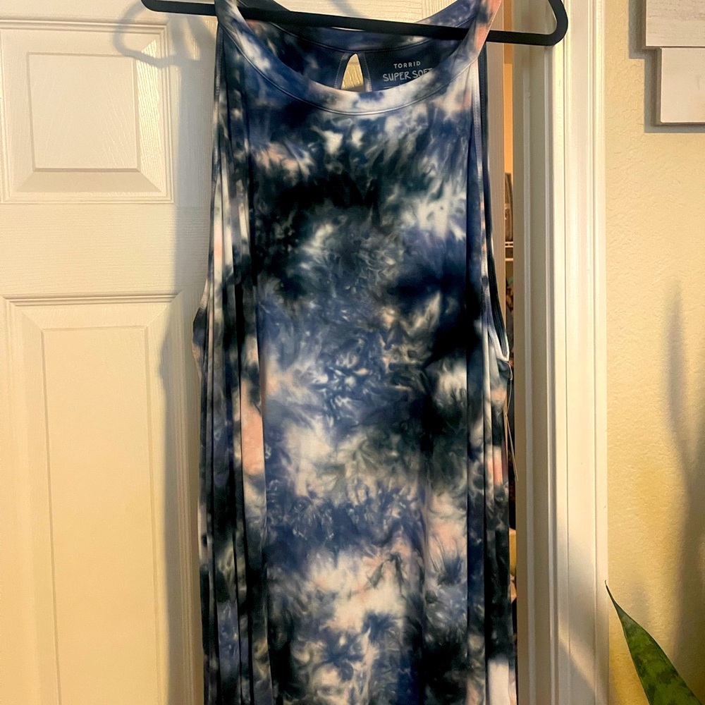 Torrid tie die tank top 5x